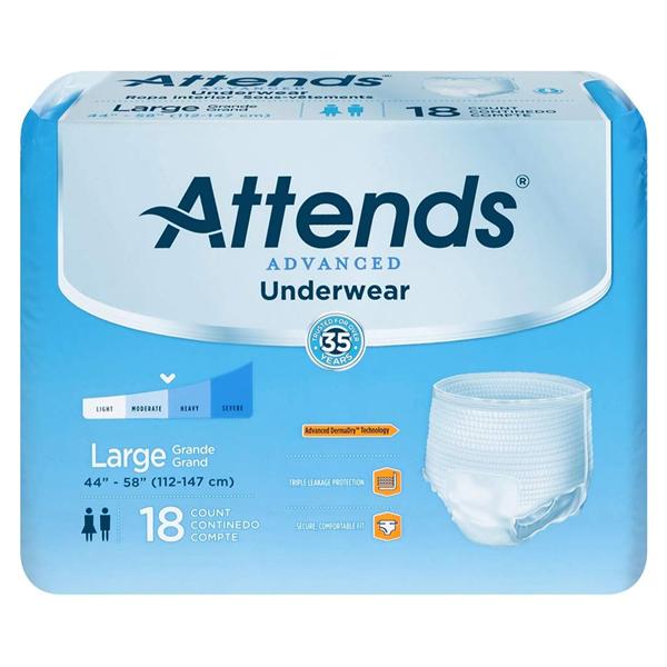 Underwear Attends Adult Unisex Large 44-58\